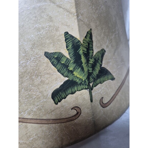 Springcrest Palm Leaf Faux Leather Lamp Shade 9X18x13 - Picture 13 of 16